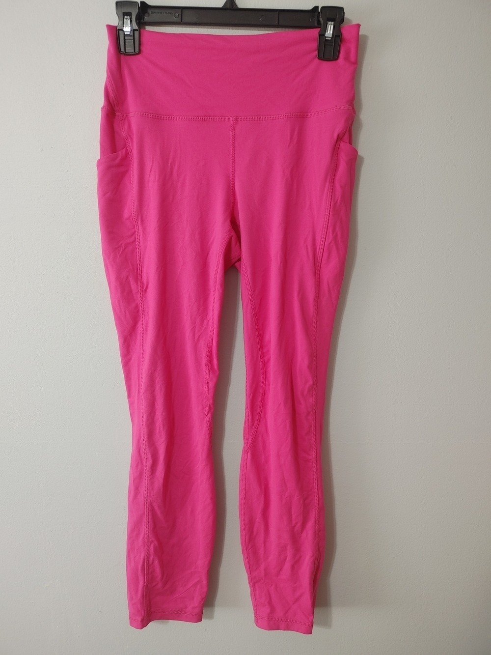 Rae Mode High-Rise Dual Side Pocket Active Leggings - Hot Pink Lg